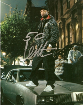 50 CENT ORIGINAL HAND SIGNED 8 x 10 COA Eminem G UNIT